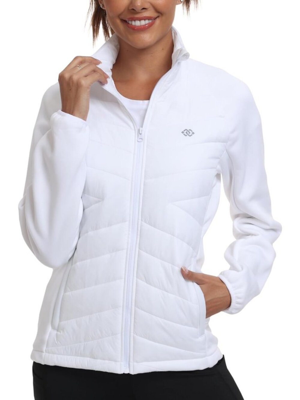 Lightweight Insulated Hiking Jacket | Fleece Lined Running Coat for Women